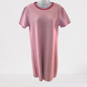 Draper James Women's Medium Ringer Tee Shirt Dress Red